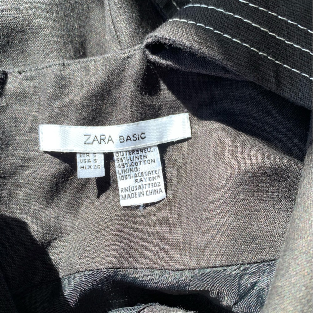 Zara Strappy Linen Blend Dress - Picture 9 of 9